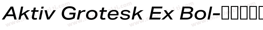 Aktiv Grotesk Ex Bol字体转换